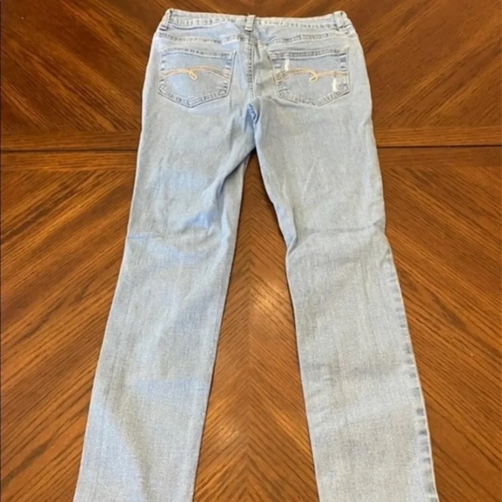 Justice Girl‎ Light Wash Embroidered Jeggings| 10